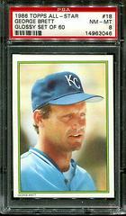 George Brett #18 Baseball Cards 1986 Topps All Star Glossy Set of 60 Prices