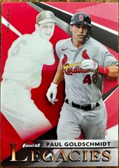Paul Goldschmidt, Stan Musial [Red Refractor] Baseball Cards 2021 Topps Finest Legacies Prices