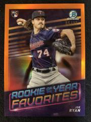 Joe Ryan [Orange] Baseball Cards 2022 Bowman Rookie of the Year Favorites Prices
