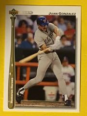 Juan Gonzalez Baseball Cards 1992 Upper Deck Homerun Heroes Prices