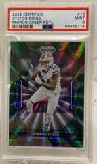 Stefon Diggs [Green] #10 Football Cards 2022 Panini Certified Prices