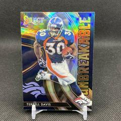 Terrell Davis [Prizm] Football Cards 2020 Panini Select Unbreakable Prices