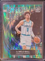 LaMelo Ball [Green Shock] #11 Basketball Cards 2022 Panini Donruss Optic Express Lane Prices