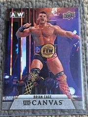 Brian Cage Wrestling Cards 2021 Upper Deck AEW Canvas Prices
