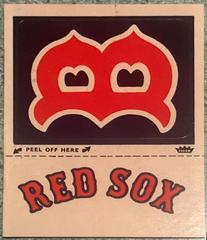 Red Sox Baseball Cards 1982 Fleer Team Logo Stickers Prices