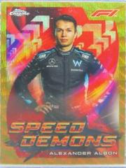 Alexander Albon [Gold Wave] #SD-AA Racing Cards 2022 Topps Chrome Formula 1 Speed Demons Prices