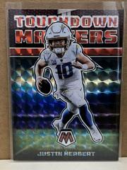 Justin Herbert [Red] #TD-5 Football Cards 2022 Panini Mosaic Touchdown Masters Prices
