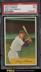 Solly Hemus [476/ 1343 Assists] #94 Baseball Cards 1954 Bowman Prices