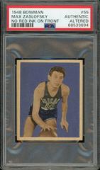 Max Zaslofsky [No Red Ink on Front] Basketball Cards 1948 Bowman Prices