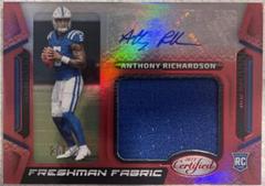 Anthony Richardson [Red] #FFMS-23 Football Cards 2023 Panini Certified Freshman Fabric Mirror Signatures Prices