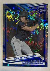 Jackson Holliday [Blue] Baseball Cards 2022 Panini Elite Extra Edition Prices