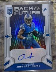 Amon Ra St. Brown #BFS-AS Football Cards 2023 Panini Donruss Elite Back to the Future Signatures Prices