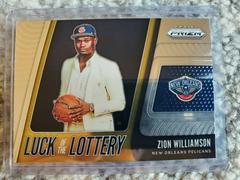 Zion Williamson #1 Basketball Cards 2019 Panini Prizm Luck of the Lottery Prices