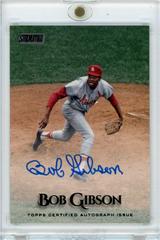 Bob Gibson [Black] Baseball Cards 2019 Stadium Club Autographs Prices