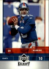 Eli Manning Football Cards 2005 Upper Deck Kickoff Prices