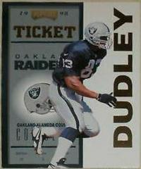 Rickey Dudley [Gold] Football Cards 1998 Playoff Contenders Ticket Prices