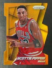 Scottie Pippen [Orange Die Cut Prizm] #218 Basketball Cards 2014 Panini Prizm Prices