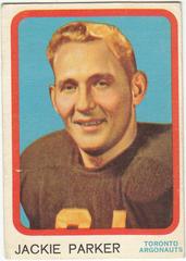 Jackie Parker Football Cards 1963 Topps CFL Prices