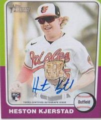 Heston Kjerstad #ROA-HK Baseball Cards 2024 Topps Heritage Real One Autograph Prices