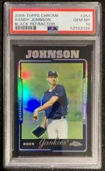 Randy Johnson [Black Refractor] #254 Baseball Cards 2005 Topps Chrome Prices
