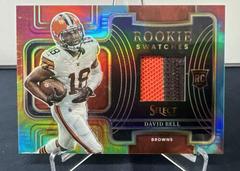David Bell [Tie Dye] #RSW-18 Football Cards 2022 Panini Select Rookie Swatches Prices