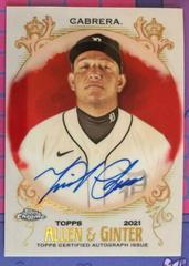 Miguel Cabrera [Red Refractor] Baseball Cards 2021 Topps Allen & Ginter Chrome Autographs Prices