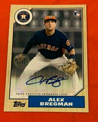 Alex Bregman Baseball Cards 2017 Topps 1987 Autographs Prices