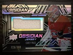 Carey Price #OJ-CP Hockey Cards 2022 SPx UD Black Obsidian Jerseys Prices