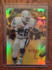 Marshall Faulk [Mirror Gold] #1 Football Cards 1995 Panini Select Certified Prices
