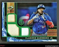 Vladimir Guerrero Jr. [Green] #TTR-VGJ Baseball Cards 2022 Topps Tribute Triple Relics Prices