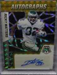 Ricky Watters [Choice Black Gold] Football Cards 2022 Panini Mosaic Autographs Prices