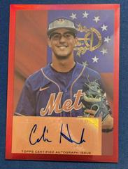 Colin Houck #54FAV-CH Baseball Cards 2023 Bowman Draft 1954 Flag Variation Red Autographs Prices