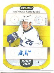 Nick Abruzzese #RIR-NA Hockey Cards 2022 Upper Deck Synergy Rink Ink Rookie Autographs Prices