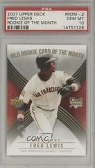 Fred Lewis Baseball Cards 2007 Upper Deck Rookie of the Month Prices
