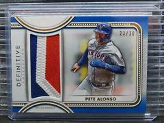Pete Alonso [Blue] #DJR-PA Baseball Cards 2022 Topps Definitive Jumbo Relic Collection Prices
