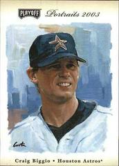 Craig Biggio #50 Baseball Cards 2003 Playoff Portraits Prices