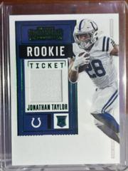 Jonathan Taylor #RTS-JTA Football Cards 2020 Panini Contenders Rookie Ticket Swatches Prices
