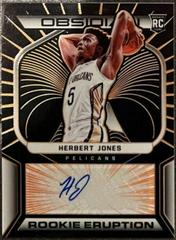 Herbert Jones [Orange] #RES-HBJ Basketball Cards 2021 Panini Obsidian Rookie Eruption Signatures Prices