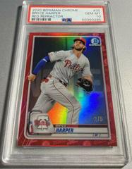 Bryce Harper [Red Refractor] #35 Baseball Cards 2020 Bowman Chrome Prices