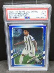 Weston McKennie [Blue Wave] Soccer Cards 2020 Topps Chrome UEFA Champions League Prices