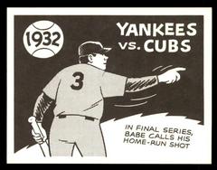 Yankees VS Cubs [1932] #29 Baseball Cards 1967 Laughlin World Series Prices