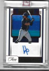 Hedbert Perez [Red] #DOA-HP Baseball Cards 2022 Panini Three and Two Day One Autographs Prices