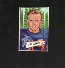 Gene Schroeder Football Cards 1952 Bowman Small Prices