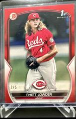 Rhett Lowder [Red] #BD-52 Baseball Cards 2023 Bowman Draft Prices