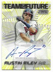 Austin Riley #TOFA-AR Baseball Cards 2022 Stadium Club Team of the Future Autographs Prices
