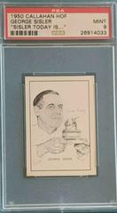 George Sisler [Sisler Today Is] Baseball Cards 1950 Callahan Hall of Fame Prices
