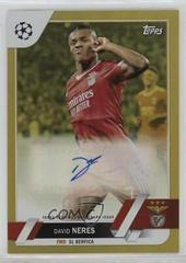David Neres [Gold] #A-NE Soccer Cards 2022 Topps UEFA Club Competitions Autographs Prices