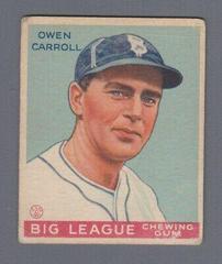 Owen Carroll Baseball Cards 1934 World Wide Gum Prices