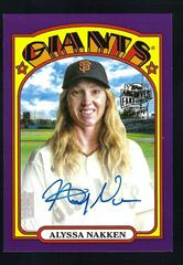 Alyssa Nakken [Purple] #72FF-AN Baseball Cards 2022 Topps Archives 1972 Fan Favorites Autographs Prices