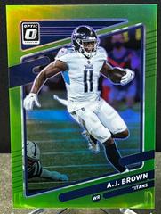 A. J. Brown [Lime Green] #121 Football Cards 2021 Panini Donruss Optic Prices